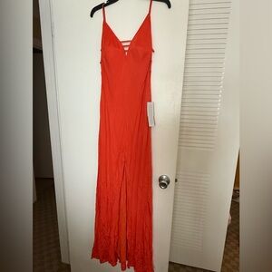 Adrianna Papell Vibrant Orange Dress